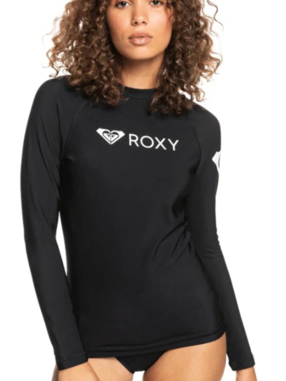 NWT ROXY Heater Long Sleeve Shirt Black Size Large